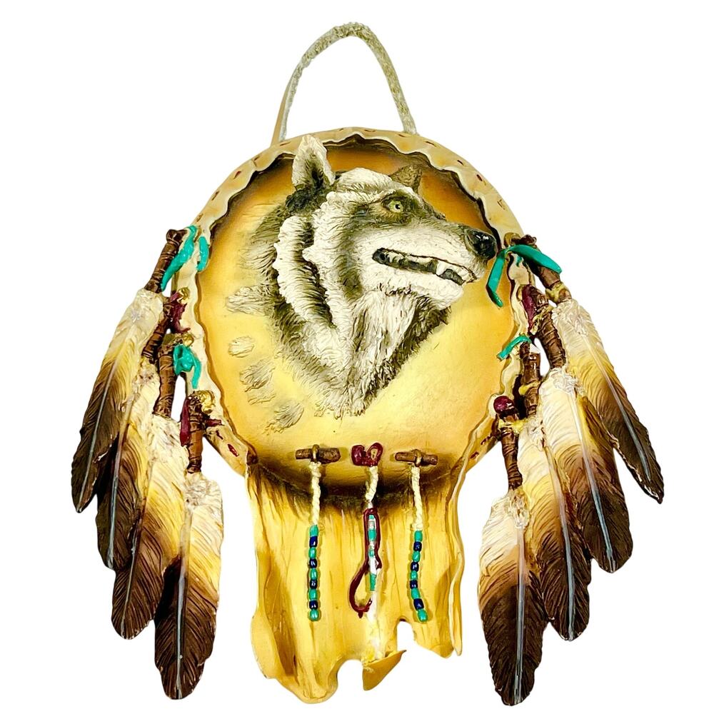 Hamilton Collection Spirit Of The Gray Wolf Shield Wall Hanging Steve Kehrli